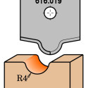 PROFILED KNIFE FOR MDF   RH   (ROUTER BIT 616.200)