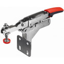 Horizontal toggle clamp with open arm and angled base plate STC-HA /35