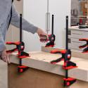 One-handed clamp with rotating handle EZ360-45