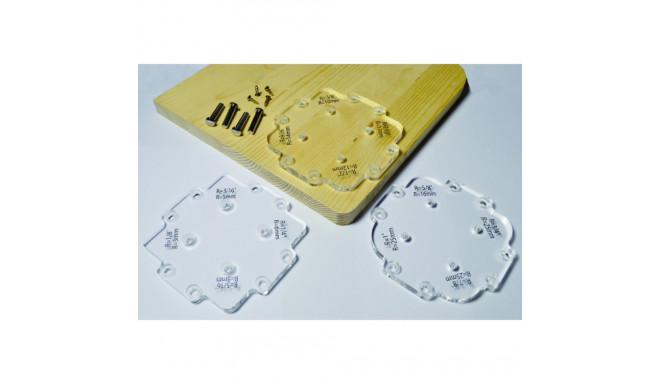 12 CORNER RADIUS ROUTER TEMPLATE (FROM 3,2 TO 25,4MM)