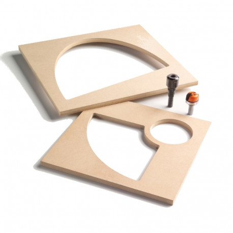 103-MDF TEMPLATE FOR BOWL AND TRAY SYSTEM (15-1/2´´ x 15-1/2´´)