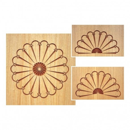 CARVER šabloon ROSETTE SMALL SPANISH FAN