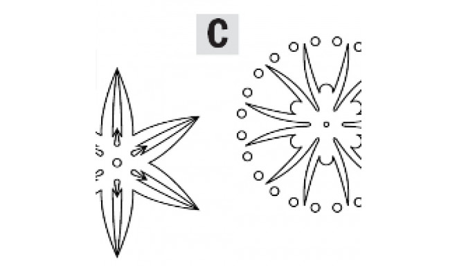 CARVER šabloon ROSETTE 3-7