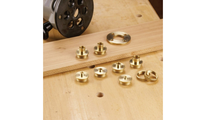 7-BUSHING TEMPLATE GUIDE KIT (10 PCS) FOR ROUTERS