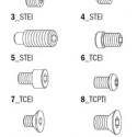 GALVANIZED TE SCREW UNI-5739