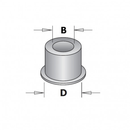 Ülemineku puks laagrile d=4.76 D=7.94 mm