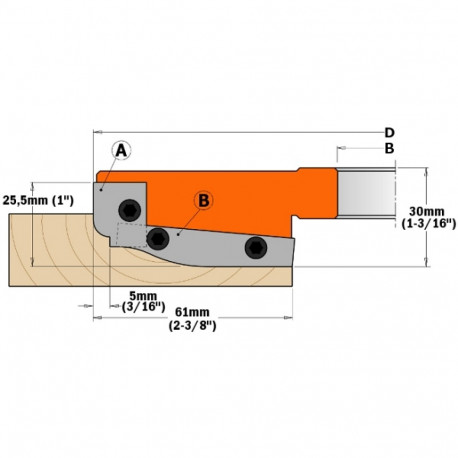 Tagavara terad, paar 60x11.9x1.5 (A2) freespeale 694.013