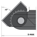 ADJUSTABLE CHAMFERING CNC ROUTER CUTTER Z2 S=20X50 D=85/102X39.5 RH