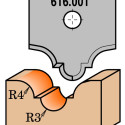 PROFILED KNIFE FOR MDF   RH   (ROUTER BIT 616.200)