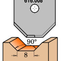PROFILED KNIFE FOR MDF   RH   (ROUTER BIT 616.200)