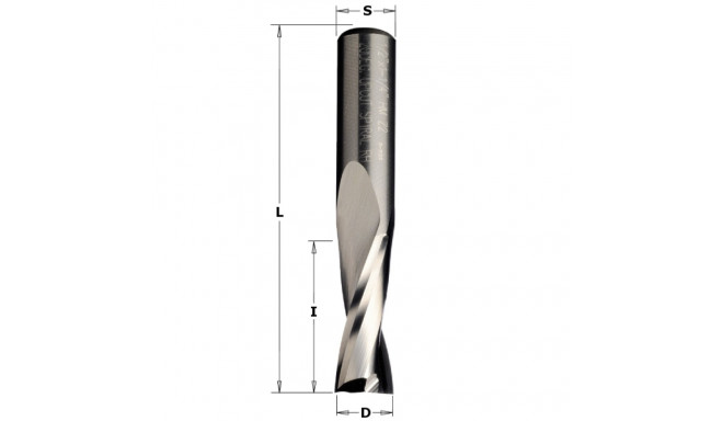 UP-CUT SPIRAL BIT SOLID HW D= 7X32X80 Z2 RH