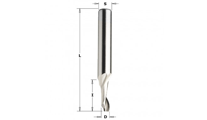UP-CUT SPIRAL BIT HS X ALU. Z1 D=12X14X80 S=8 RH