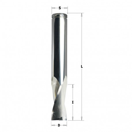 SOLID CARBIDE UPCUT SPIRAL BIT FOR ALUMINUM Z2 RH HWM D=14x25x82 RH