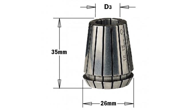 ER25 PRECISION COLLET D=9