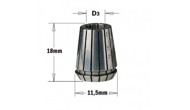 ER11 PRECISION COLLET D=2