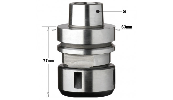 HSK-F63 H78 CHUCK FOR RIGHT-HAND DIN-6388 COLLETS