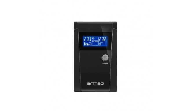 Armac O/650F/LCD uninterruptible power supply (UPS) Line-Interactive 0.65 kVA 2 AC outlet(s)