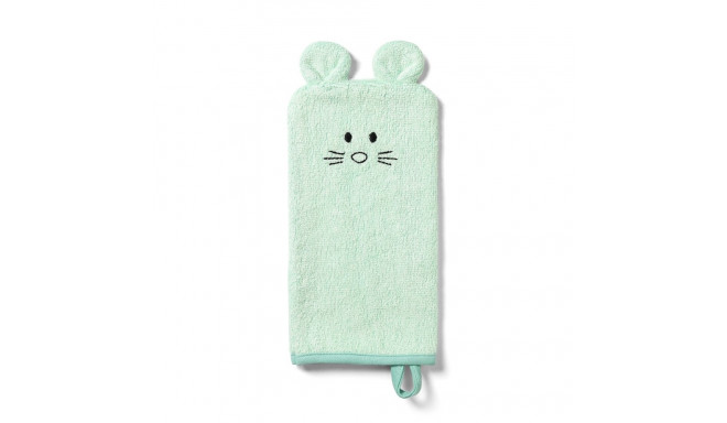 Babyono bamboo baby wash mitt green 787/03