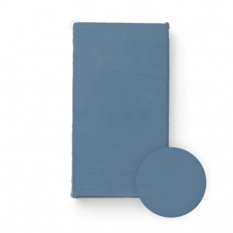 Bocioland jersey bed sheet with elastic band blue