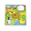 VIGA Tactile Puzzle-Farm 44662