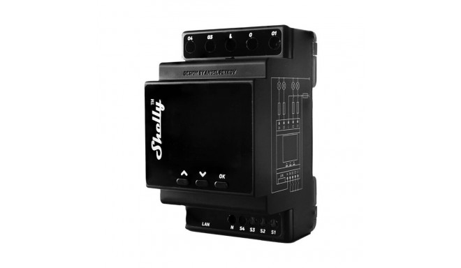 Shelly Pro 4PM DIN Rail 4-channel Relay, WiFi (Power measurement)