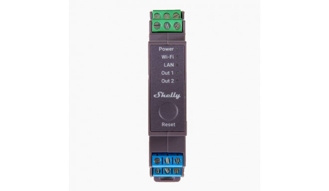 Shelly Pro 2 DIN Rail 2-channel Relay, WiFi/LAN