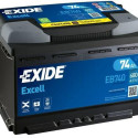 Exide Excell 74Ah 680A 278x175x190-+