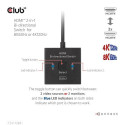 CLUB3D HDMI 2-in-1 Bi-directional Switch for 8K60Hz or 4K120Hz