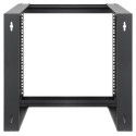 Intellinet 19" Wall Mount Open Frame Network Rack, 9U, Front-hinged Swing Frame Flat Pack, 2-Po