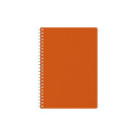 Märkmik Kantsler Kartong 140x184mm, ruut, oranž, spiraalköide, kartongist kaaned, Timer