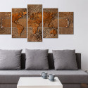 Seinapilt - Brown Escapade - 100x50