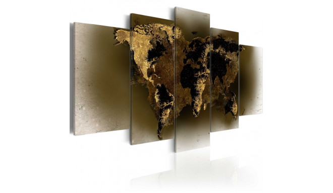 Seinapilt - Brass continents - 100x50