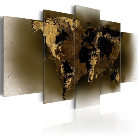 Seinapilt - Brass continents - 200x100
