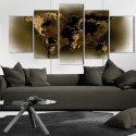 Seinapilt - Brass continents - 100x50
