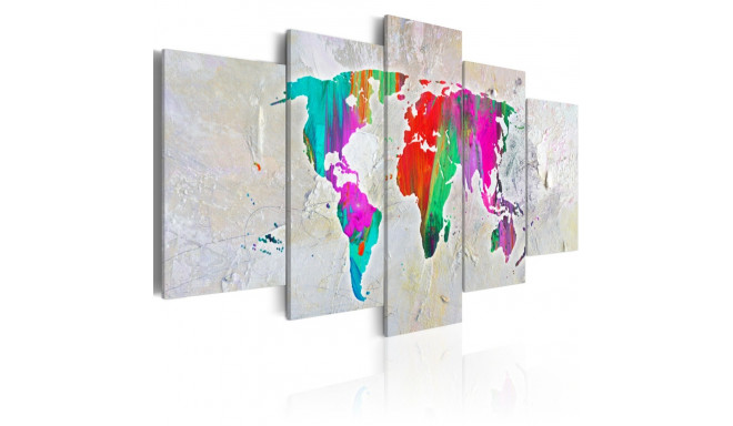 Seinapilt - Colourful Planet - 100x50