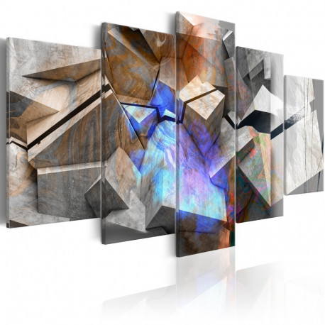 Seinapilt - Abstract Cubes - 100x50