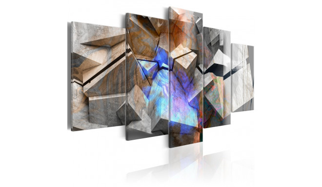 Seinapilt - Abstract Cubes - 100x50