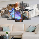 Seinapilt - Abstract Cubes - 100x50