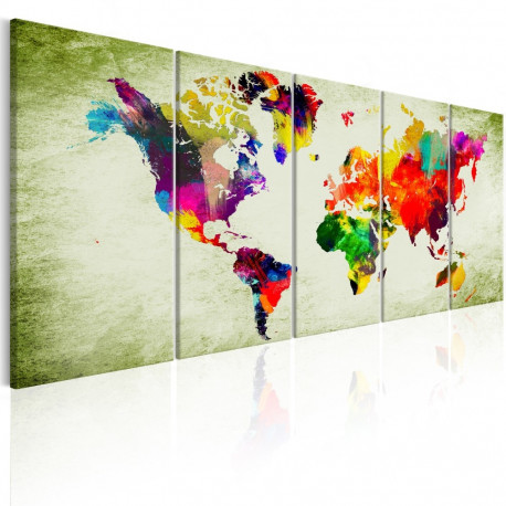 Seinapilt - Colourful Continents - 225x90