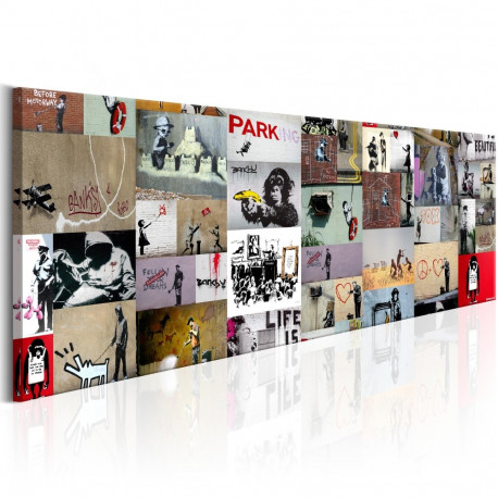 Seinapilt - Art of Collage: Banksy II - 150x50