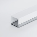 Surface-mounted / built-in anodized aluminum 