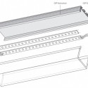 Surface-mounted / built-in anodized aluminum 