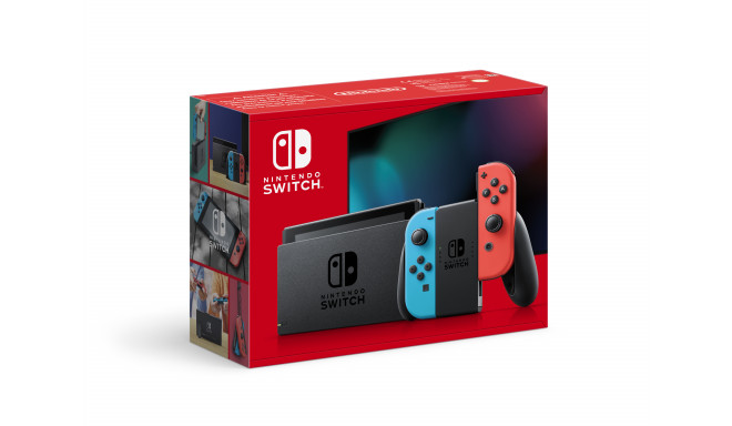 Nintendo Switch + Joy-Con neoonsinine ja -punane