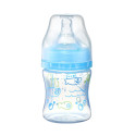 Anti colic wide neck plastic bottle, 120 ml blue 402/03
