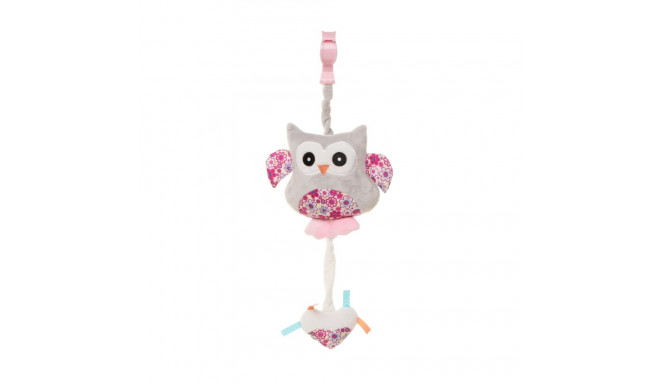 4Baby musical toy for stroller owl pink OP01