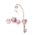 4Baby rattle for stroller owl pink OP08