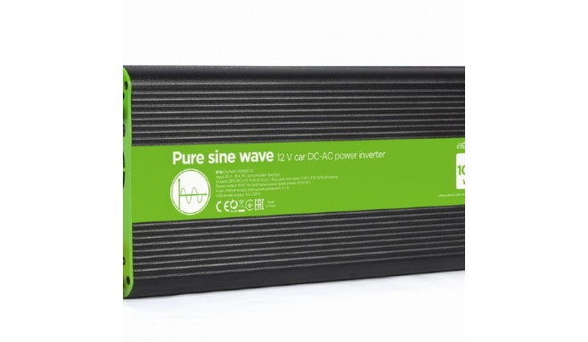 Pure sine wave car DC-AC power inverter 12V/230V 1000W/2000W