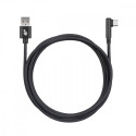 USB - USB C angle 1.5m. cable, black