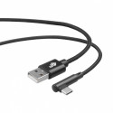 USB - USB C angle 1.5m. cable, black