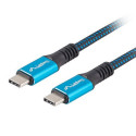 Cable USB-C M/M USB4 1.2m 100W 8K 60HZ black-blue
